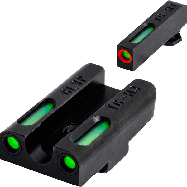 Truglo TFX PRO Handgun Sight, Glowing Shock Proof Tritium and Fiber Optic Night Sight for Handguns
