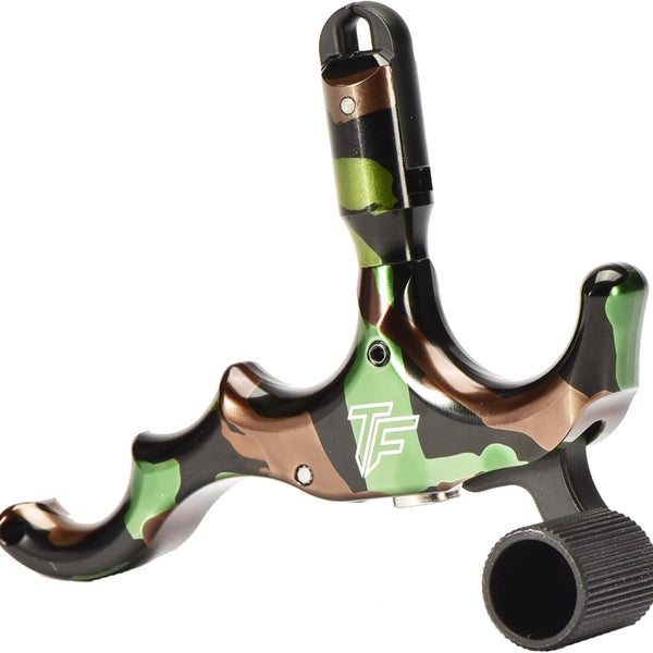 Tru-Fire Edge 4-Finger Aluminum Hand Held Camo Archery Bow Release