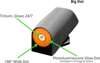 XS Sights DXT2 Big Dot Tritium Night Sights. Tritium Front and Rear Set. Fits Glock