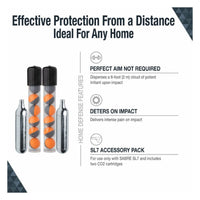 SABRE Home Defense Pepper Projectile Launcher Refill Kit 14 Red Pepper Powder Projectiles and 2 CO2 Cartridges