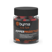 Byrna Pepper Projectiles - Self Defense Pepper Projectile Rounds for Byrna Launchers, Non-Lethal Pepper Spray Balls | 1% OC + 4% PAVA | .68 Caliber